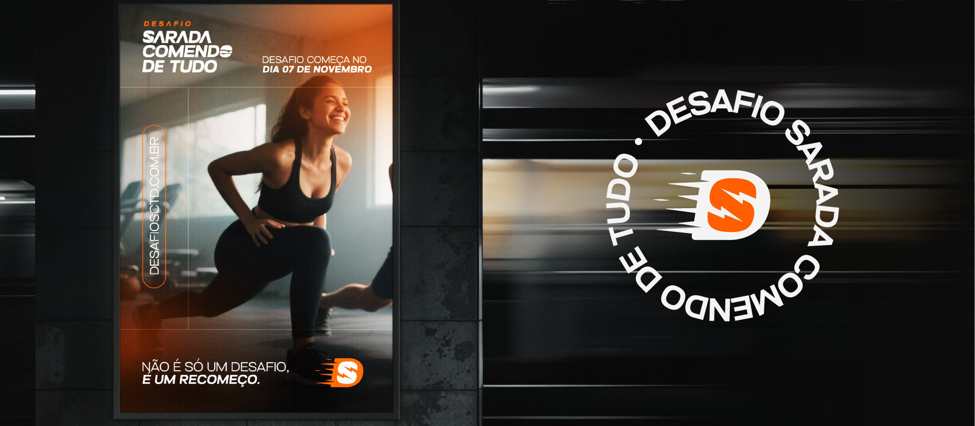 Desafio Sarada — monograma e sistema visual